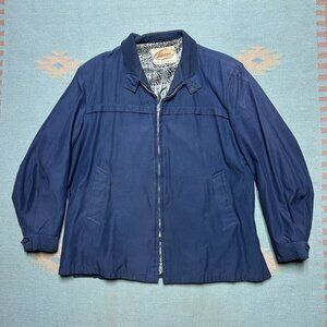 Vintage 50s 60s Harrington work jacket Lakeland blue lined men’s large 42